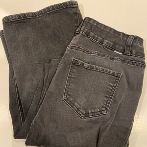 Elegant Charcoal Women's Straight Leg Jeans